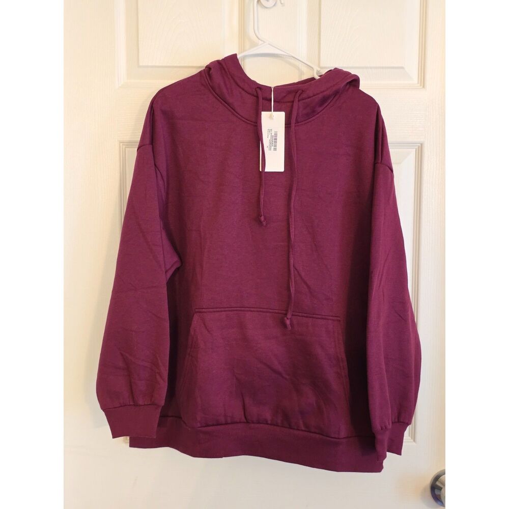 NWT Sese Code Maroon Hoodie - Large